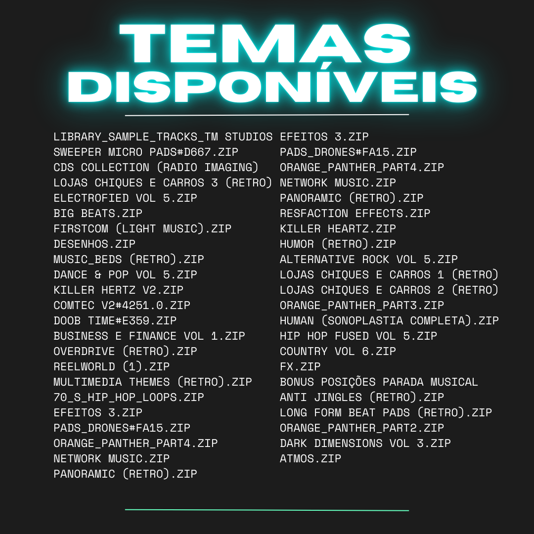 Temas disponíveis 4